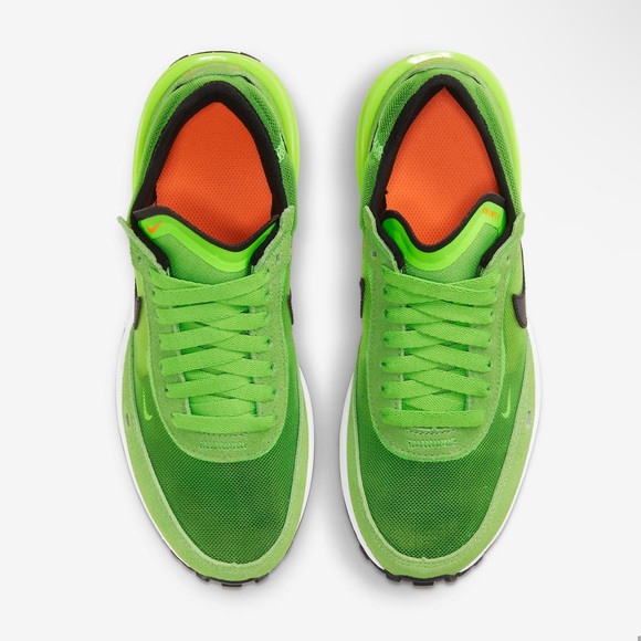 Nike Waffle One Electric Green Kids Sneakers- 5.5, 6, 6.5, 7 - Picture 6 of 13